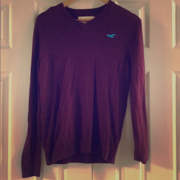 Hollister Other - Men’s Maroon Lightweight Hollister Sweater Sz S